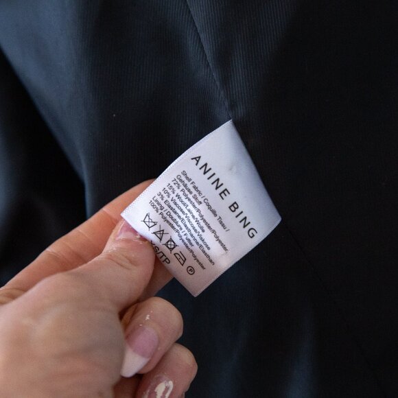 Anine Bing Black and White Houndstooth Blazer, Size XS-S - Picture 10 of 16